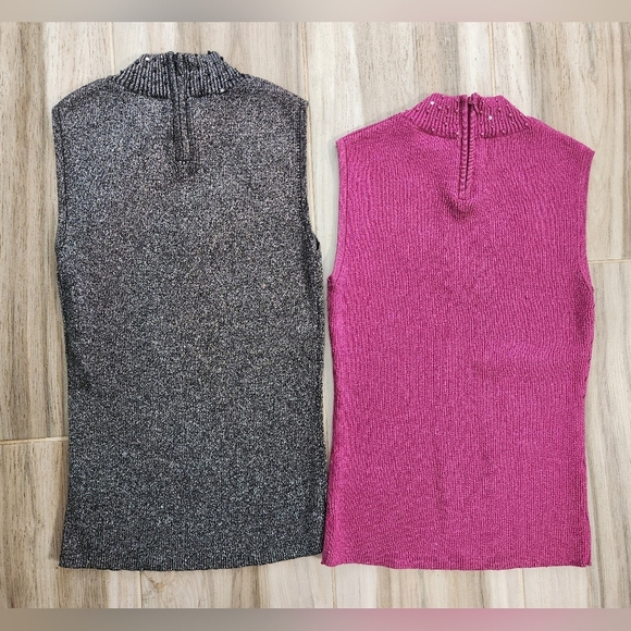 Tanjay sleeveless metallic sequin top bundle size small - Picture 7 of 10